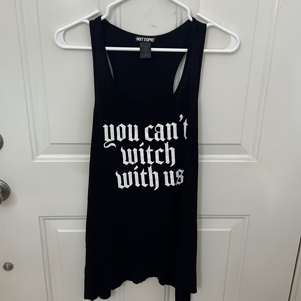 Halloween- You can’t Witch with us - size small racer back